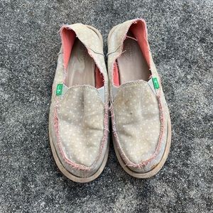 Sanuk Donna Slides, Polka Dotted Tan